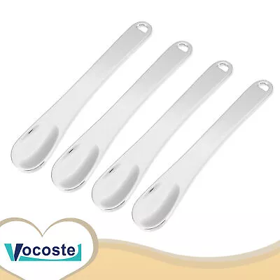 4 Pieces Makeup Spatula Mini Spoon For Facial Cosmetic 2.32 X0.46  Silver Tone • $12.87