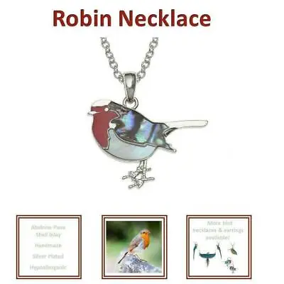 Robin Kingfisher Woodpecker Parrot Bird Necklace Birthday Valentines Mothers Day • $21.15