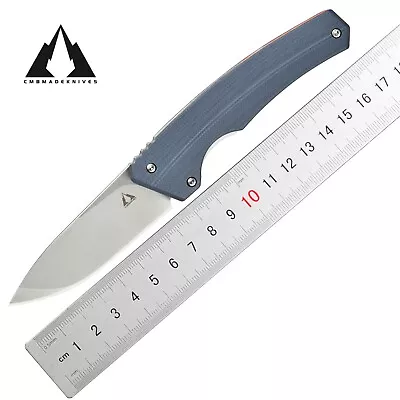 CMB Made Knives CMB-01 G10 Handle 14C28N Steel Camping Pocket Folding Knife EDC • $15.50