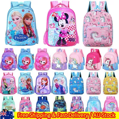 $31.91 • Buy Kids Children Girls Cartoon Elsa Backpack Boys School Bag Kindergarten Rucksack
