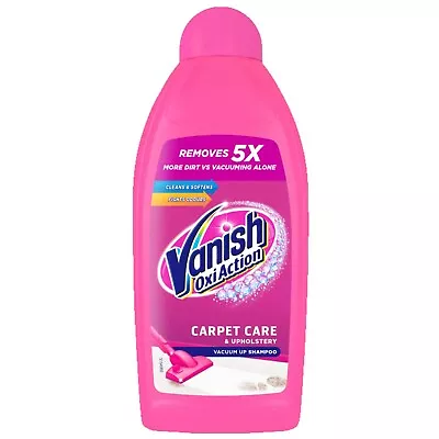 Vanish Liquid Carpet Care Vacuum Up Shampoo 450ml Large Area Carpet Cleaner • £4.95