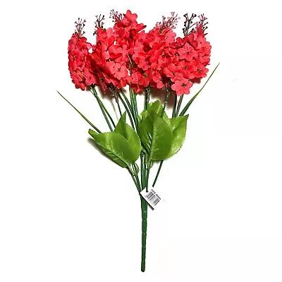 Artificial Stems Flowers Plants Bush Bunch Wedding Indoor Outdoor Bouquet Decor • £4.79