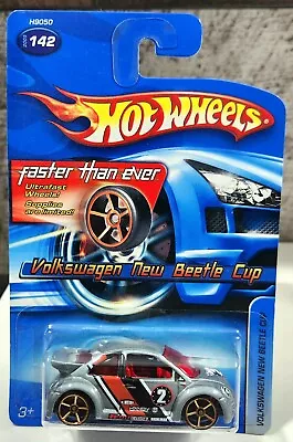 Hot Wheels Volkswagen New Beetle Cup Faster Than Ever #H9050 NRFP 2005 Gray  • $5.99