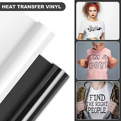 Heat Transfer Vinyl Roll Iron On Heat Press HTV T-shirt 12 X 5FT For Cricut NEW • $4.99