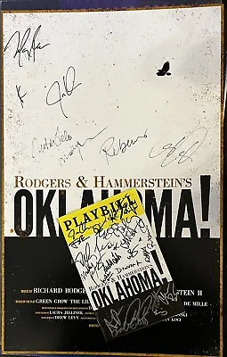 $89.99 • Buy OKLAHOMA - Cast Signed Broadway Poster Windowcard + Playbill