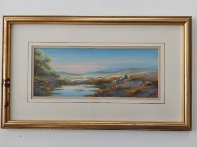 Mike Nance 20th C Acrylic Painting Dartmoor Landscape Framed • £45