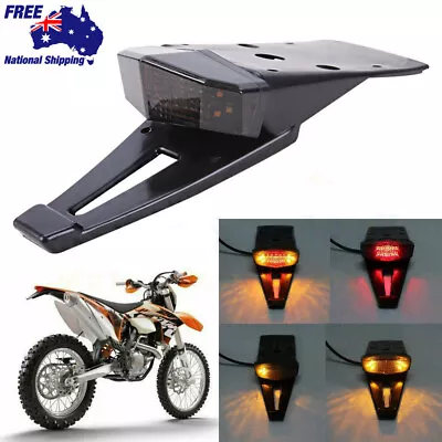 Dirt Enduro Bike LED Rear Fender Turn Signal Brake Tail Light Off-road Universal • $39.31