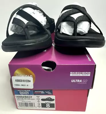 Skechers On The Go 600 Dainty Sandals Women's 8 M Black US • $34