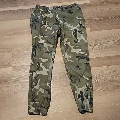 Volcom Chinos Frickin Jogger Slim Camo Size XXL Elastic Waist • $49.99