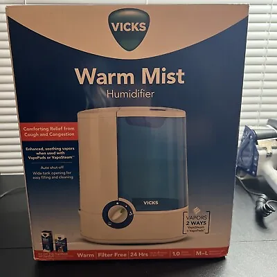 Vicks Personal Warm Mist Humidifier Self-Care At Home Remedy New (open Box) • $45