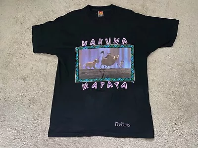 Vintage The Lion King Hakuna Matata Shirt Single Stitch Disney Vtg Simba • $48.88