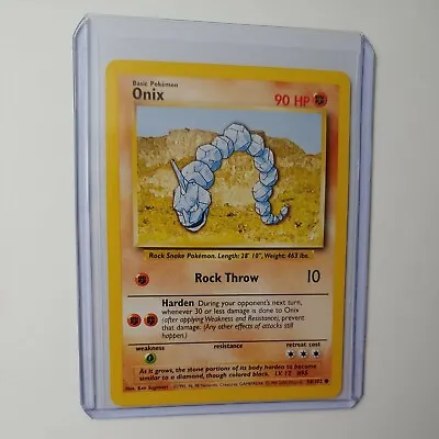 $3.15 • Buy 4th Print Base Set Onix 56/102 Common Pokemon Card Near Mint!