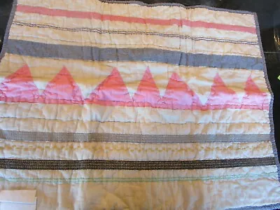 Pottery Barn Kids Margherita Missoni Patchwork Euro Sham Coral Quilted Photo Smp • $25.59