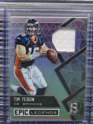$0.99 • Buy 2016 Spectra Tim Tebow Epic Legends Game Used Jersey #35/99 Broncos