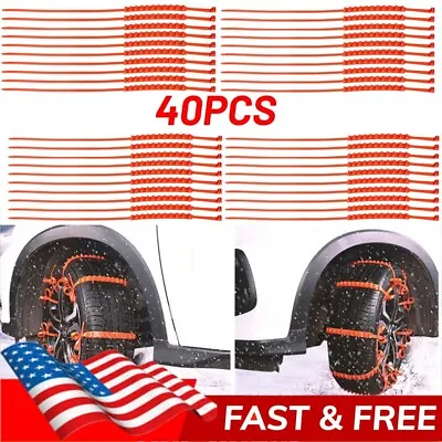 40PCS Winter Anti-skid Chains For Car Snow Mud Wheel Tyre Thickened Tire Tendon • $15.19