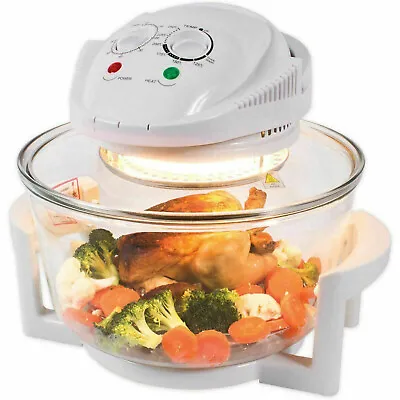 12L 1300W Halogen Oven Convection Cooker Air Fryer Fast Health Cooking No Oil • £29.95