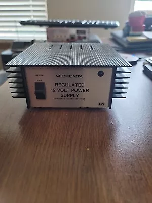 Micronta Regulated 12 Volt Power Supply  Converters 120 VAC To 12 DC • $20