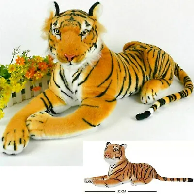 £10.99 • Buy Brown Tiger Soft Plush Siberian Bengal Wild Teddy Toy Ornaments Baby Animal UK