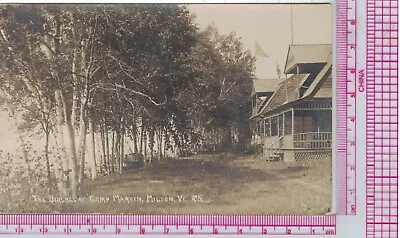 Photo Postcard Vermont Milton Camp Martin Birches  Sent 1918? • $16