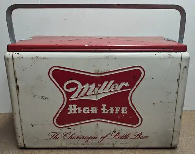 Cronstrom's Miller High Life Beer Metal Picnic Cooler Ice Chest 21  • $199.99