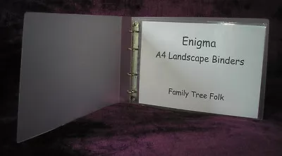 Enigma A4 4 Ring Landscape Binder • £8.95