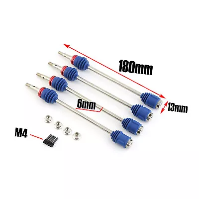 For Traxxas 5451R Steel Driveshafts T-Maxx 3.3 Nitro Revo E-Revo Brushless US • $39.15