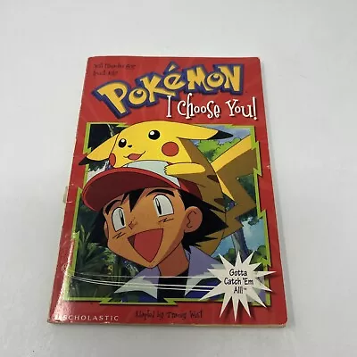 Vintage 90s Pokémon I Choose You Paperback Book First Scholastic Printing 1998 • $5.35