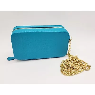 Trish Mcevoy Portable Beauty Voyager Makeup Case Clutch Blue Bag D7 • $45