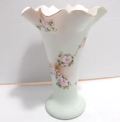 Vintage Vienna Austria Hand Painted Ruffled Vase • $31.49