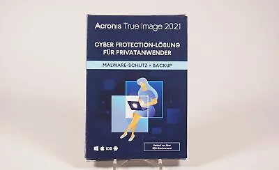 Acronis True Image 2021 Malware-Schutz And Backup TIH4B2DES Sealed IN Boxed • £27.01