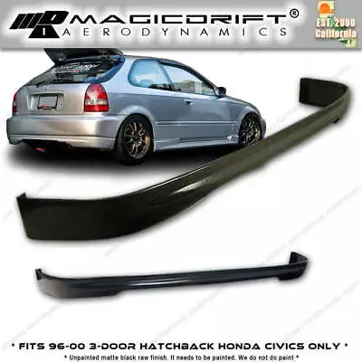 For 96-00 Honda Civic EK9 Type R CTR REAR Bumper PU Lip 3DR Hatchback (Urethane) • $59.99