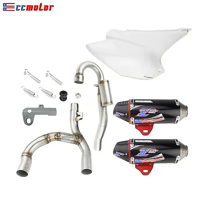 Motorcycle Dual Slip-on Exhaust Muffler Twin Tail Pipe For Honda CRF230F 2003-16 • $249.99