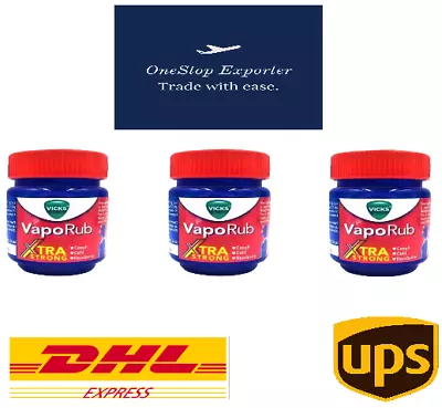 Vicks VapoRub Xtra Strong 50 Ml Pack Of 3 US Ship DHL EXPRESS • $19.99