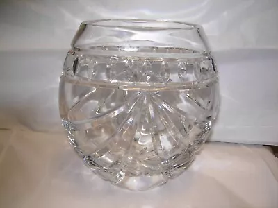 Waterford Crystal Flower Vase Showy Clear Rare Vintage & Beautiful  8  Tall • $49.95