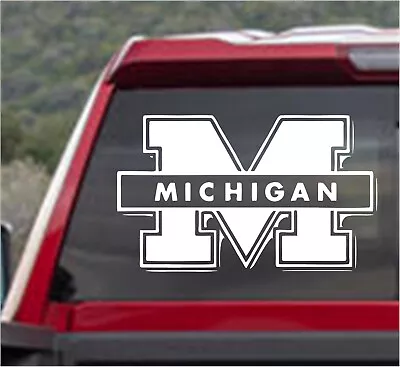 Michigan UNIVERSITY Vinyl DECAL For Window Car/Truck/ Motorcycle~ 2063 • $11.99