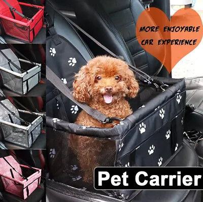 Cat Dog Pet Car Booster Seat Puppy Auto Carrier Travel Safety Protector Basket • $23.99