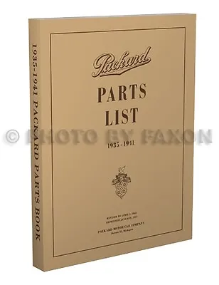 Packard Master Parts Book 1935 1936 1937 1938 1939 1940 1941 6 And 8 Catalog • $49