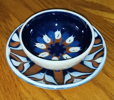 Vtg Kahler HAK Denmark Pottery Abstract Small Dish & Plate AWESOME! • $79.99