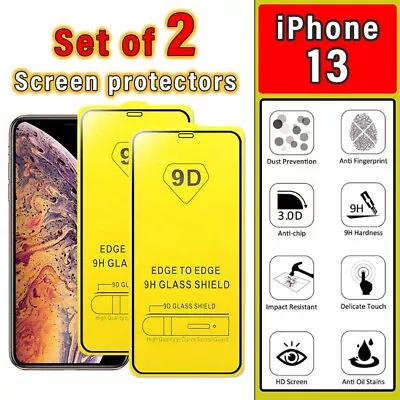 Screen Protector IPhone Tempered Gorilla Glass 15 14 13 11 8 7 Pro X XS XR • £3.89