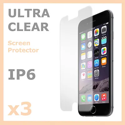 3 X Super Clear LCD Screen Protector Film For Apple IPhone 6 6S 4.7  6 Plus 5.5  • $1.45