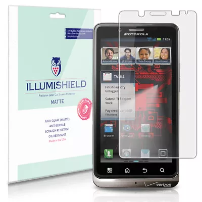 ILLumiShield Anti-Glare Matte Screen Protector 3x For Motorola DROID BIONIC • $10.95