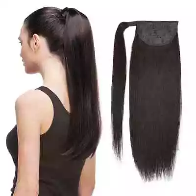 Remy Straight European Human Hair Ponytail Hairstyles Natural Clip In Extensions • $211.14