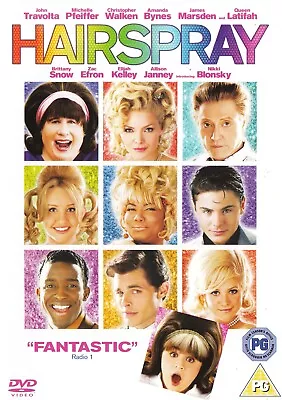 Hairspray Hair Spray - John Travolta - NEW Region 2 DVD • £3.59