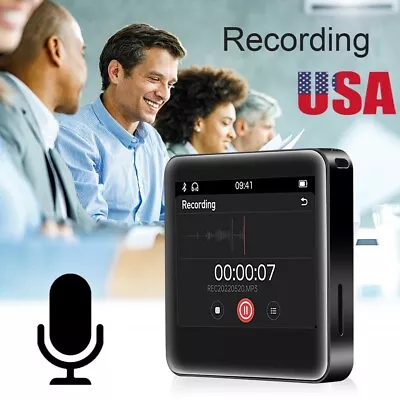 Potable Bluetooth Support 128GB MP4 MP3 Music Player FM Radio Recorder Alarm USA • $22.31