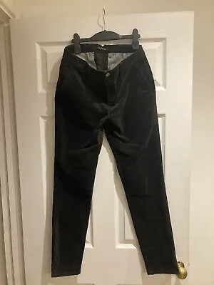 £4 • Buy Massimo Dutti Black Velvet Jeans