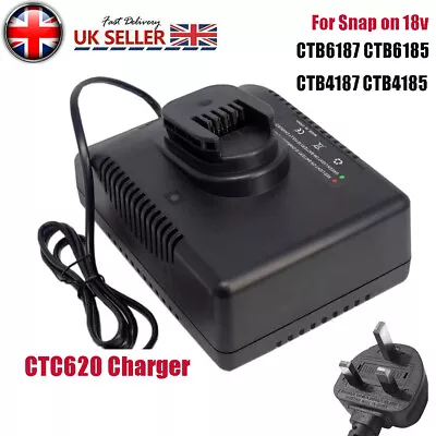 CTC620 Charger For Snap On 18Volt 18V Battery CTB6187 CTB4187 CTB6185 CTB4185 UK • £34.90
