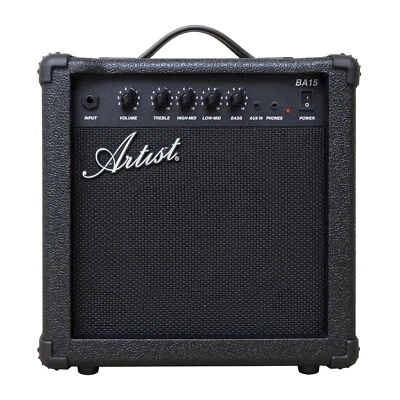 $110 • Buy Artist BA15 15W Bass Guitar Amplifier With Mp3 Input