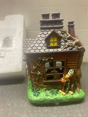 Rare Disney Mickey Mouse And Friends Snow Globe Halloween Grim Grinning Ghosts • $70