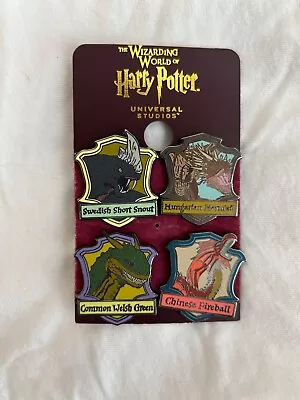 Harry Potter 4 Pins Pin Dragons Triwizard Tournament Swedish Hungarian Welsh Chi • $10.50