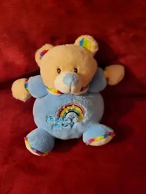 Keel Toys Puffball Bear Rainbow Collection Baby Boy  Plush Teddy Soft Toy Rare • £5.95